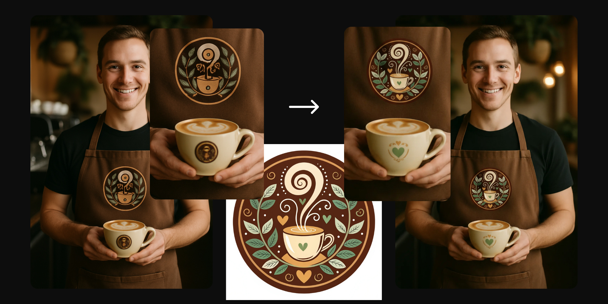 Logo transformation comparison